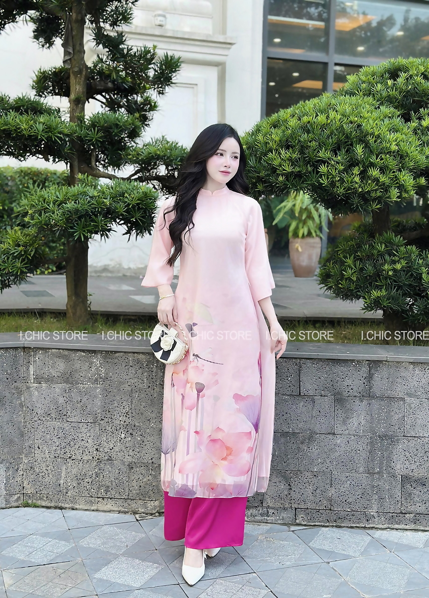 Áo Dài Ngọc Thảo Hồng